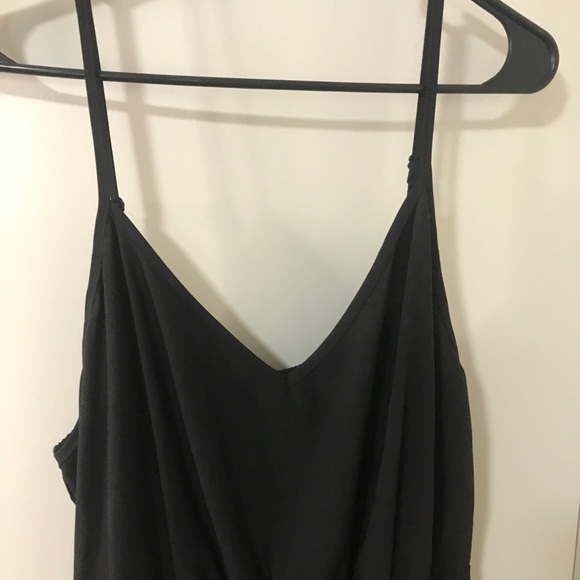 3/$15 Shein black leopard print spaghetti strap midi dress size 2XL - Picture 3 of 9